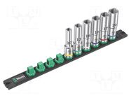 Wrench-set; 6-angles,socket spanner; Mounting: 1/2"; 83mm; 6pcs. WERA