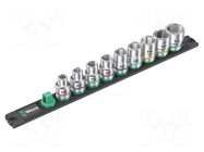 Wrench-set; 6-angles,inch,socket spanner; Mounting: 1/2"; 37mm WERA
