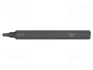 Screwdriver bit; square; RB1; Kind: impact; Overall len: 70mm WERA