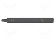 Screwdriver bit; square; RB2; 1/4"; Kind: impact; Overall len: 70mm WERA