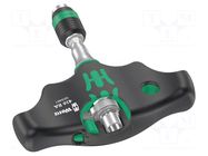 Screwdriver handle; with ratchet; Holder: C6,3mm,E6,3mm; 1/4" WERA