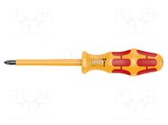 Screwdriver: insulated; Pozidriv®; PZ2; Blade length: 100mm WERA