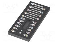 Wrench-set; hex key,Torx® socket,socket spanner; Mounting: 3/8" WERA