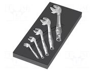 Wrenches set; spanner,self-adjusting; 6004 Joker; 5pcs. WERA