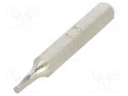 Screwdriver bit; hex key; HEX 1,3mm; Overall len: 27mm BETA