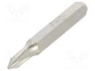 Screwdriver bit; Phillips; PH0; Overall len: 27mm; Kind: precision BETA