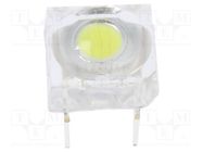 LED Super Flux; 7.62x7.62mm; white cold; 24÷27lm; 120°; 60mA OPTOSUPPLY