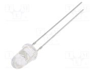 LED; 5mm; red; 43000÷50000mcd; 8°; Front: convex; 2.1÷2.6VDC OPTOSUPPLY