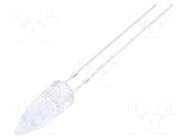 LED; green; 5mm; 750÷1120mcd; 100°; Front: Rocket; 12VDC OPTOSUPPLY