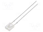 LED; rectangular; 2x4x5mm; orange; 750÷1120mcd; 100°; Front: flat OPTOSUPPLY