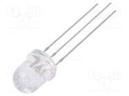 LED; 8mm; red/blue; 30°; Front: convex; 2.1÷2.6/3.1÷3.6VDC; round OPTOSUPPLY