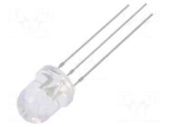 LED; red/blue; 8mm; 30°; Front: convex; 2.1÷2.6/3.1÷3.6VDC; round OPTOSUPPLY