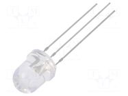 LED; red/blue; 8mm; 30°; Front: convex; 2.1÷2.6/3.1÷3.6VDC; round OPTOSUPPLY