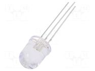 LED; red/yellow-green; 10mm; 30°; Front: convex; No.of term: 3 OPTOSUPPLY