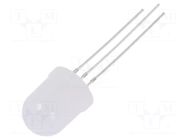 LED; red/yellow-green; 10mm; 30°; Front: convex; No.of term: 3 OPTOSUPPLY