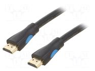 Cable; HDMI plug,both sides; PVC; HDMI 1.4; Len: 8m; black; 28AWG VENTION