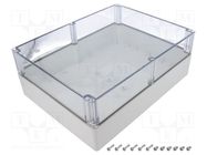 Enclosure: multipurpose; X: 230mm; Y: 300mm; Z: 110mm; EURONORD; grey FIBOX