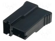 Terminals cover; female; snap fastener; T; ways: 2; black; UL94V-2 TE Connectivity