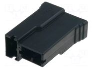 Terminals cover; female; snap fastener; T; ways: 2; black; UL94V-2 TE Connectivity