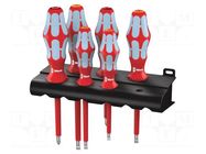 Kit: screwdrivers; insulated; Pozidriv®,slot; 1kVAC; 6pcs. WERA