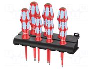 Insulated; Torx®; hanger; 7pcs; Kit: screwdrivers WERA