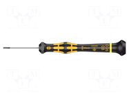 Screwdriver: precision; slot; 0.8x0.16mm; Overall len: 137mm; ESD WERA
