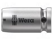Adapter; Socket size-inch: 1/4"; Kind of socket: square; 1/4" WERA