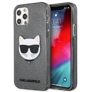 Karl Lagerfeld KLHCP12LCHTUGLB iPhone 12 Pro Max 6,7" czarny/black hardcase Glitter Choupette, Karl Lagerfeld