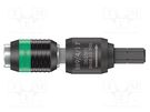Holder; Overall len: 64mm; Mounting: 1/4",1/4" (C6,3mm) WERA