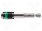 Holder; Overall len: 75mm; Mounting: 1/4",1/4" (F6,3mm) WERA