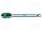 Holder; Overall len: 100mm; Mounting: 1/4",1/4" (F6,3mm) WERA