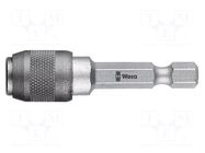 Holder; Socket size-inch: 1/4"; Kind of socket: C6,3mm,hexagonal WERA
