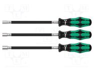 Kit: screwdrivers; with flexible shaft; 6-angles socket; 3pcs. WERA
