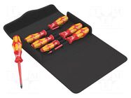 Kit: screwdrivers; insulated; Phillips,Pozidriv®,slot,Torx® WERA
