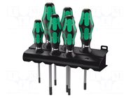 Torx® with protection; hanger; 6pcs; Kit: screwdrivers WERA