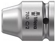 Adapter; Socket size-inch: 1/2"; Kind of socket: hexagonal; 5/16" WERA