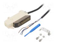 Sensor: optical fiber amplifier; NPN; Connection: lead; 2m; 200mA AUTONICS