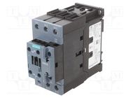 Contactor: 3-pole; NO x3; Auxiliary contacts: NO + NC; 110VAC; 50A SIEMENS