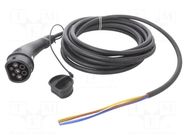 Cable: eMobility; 1x0.5mm2,3x6mm2; 250V; 7.4kW; IP44; single-phase HARTING