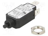 Circuit breaker; Urated: 240VAC; 48VDC; 15A; SPST; Poles: 1; screw SCHURTER