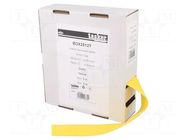 Heat shrink sleeve; glueless; 2: 1; 25.4mm; L: 5m; yellow TASKER