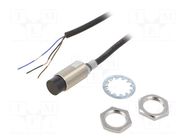 Sensor: inductive; OUT: NPN / NO; 0÷16mm; 10÷30VDC; M18; 2m; IP67 OMRON