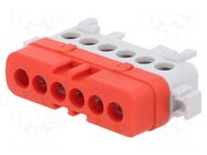 Splice terminal: distribution block; 76A; 400V; screw terminal POKÓJ
