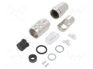 Connector: M16; plug; female; PIN: 3; 5A; 300V; C091D; soldering AMPHENOL