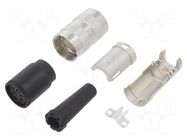 Connector: M16; plug; female; PIN: 8; 5A; 100V; C091A; soldering; IP40 AMPHENOL