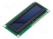 Display: OLED; alphanumeric; 16x1; Dim: 80x36x10mm; green; PIN: 16 RAYSTAR OPTRONICS