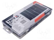 Set of heat shrink sleeves; 100pcs. YATO