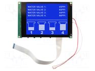 Display: LCD; graphical; 320x240; STN Negative; blue; 160x109x13mm NEWHAVEN DISPLAY INTERNATIONAL