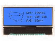 Display: LCD; graphical; 128x32; COG,FSTN Positive; blue; LED; 3VDC NEWHAVEN DISPLAY INTERNATIONAL