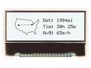 Display: LCD; graphical; 128x32; COG,FSTN Positive; white; LED NEWHAVEN DISPLAY INTERNATIONAL